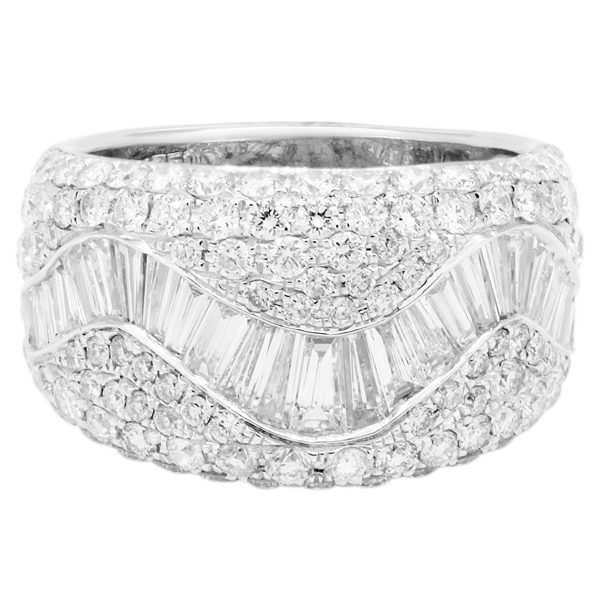 18K White Gold 2.89 Carat Diamond Ring Fine Jewellery Modaselle