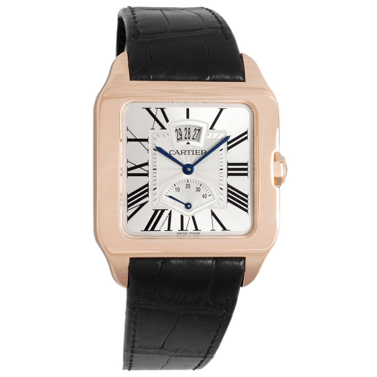 Cartier 18K Rose Gold Santos Dumont Power Reserve W2020067 Watches Cartier