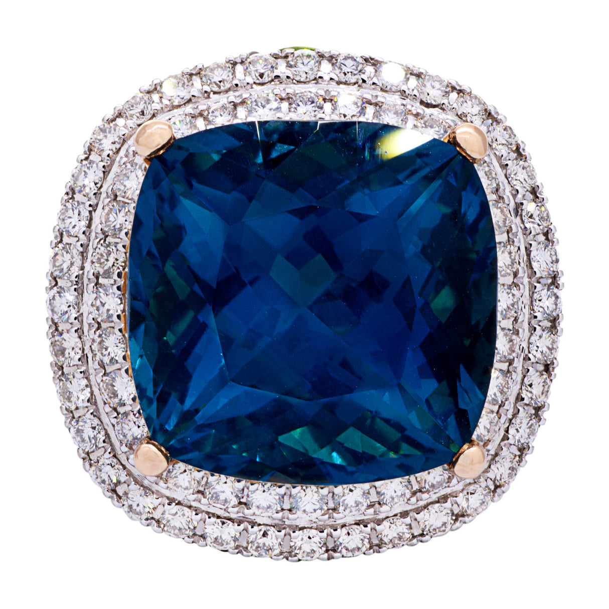 Zorab 18K Rose Gold Fantasia Topaz Sapphire Diamond Ring Fine Jewellery Modaselle