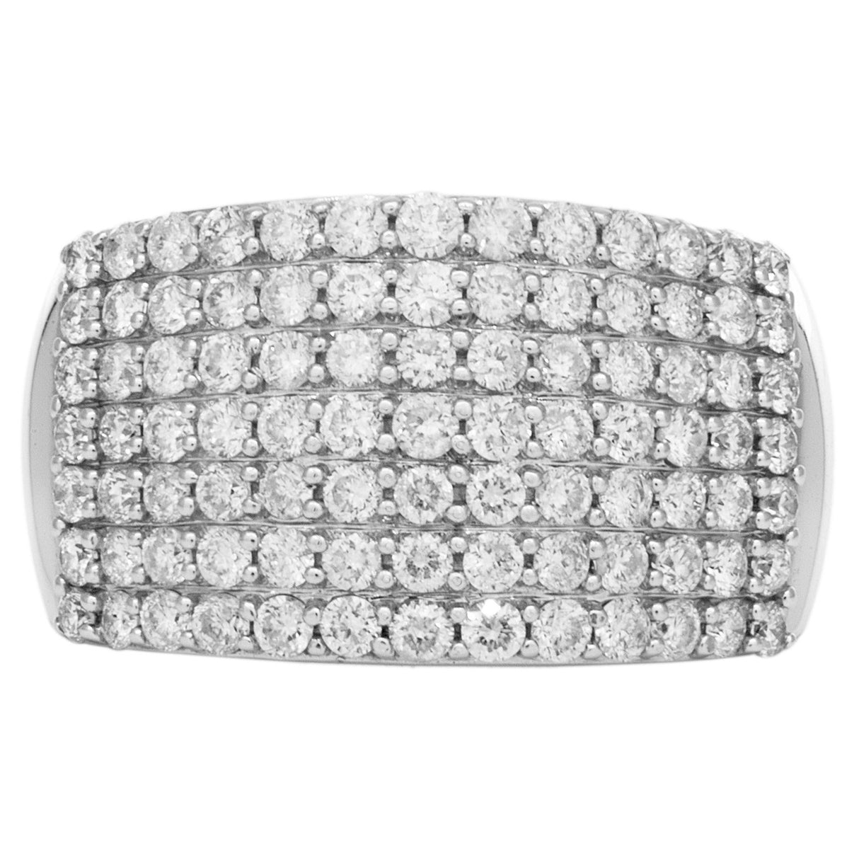 18K White Gold 1.46 Carat Pave Diamond Ring Fine Jewellery Modaselle
