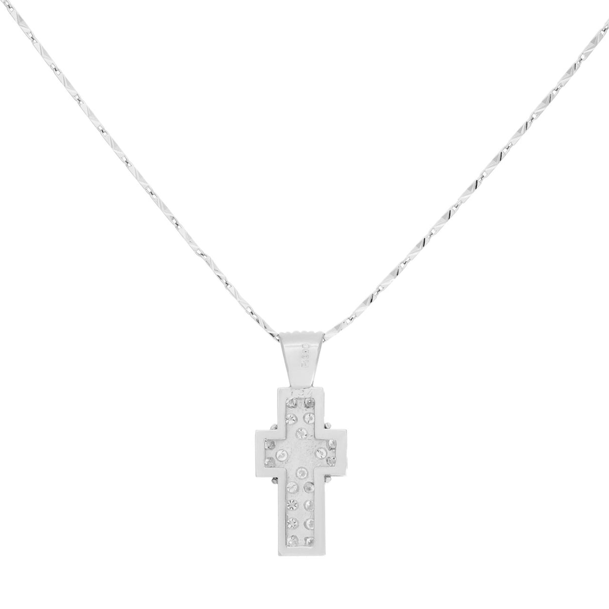 Platinum 1.34 Carat Diamond Cross Pendant Fine Jewellery Modaselle