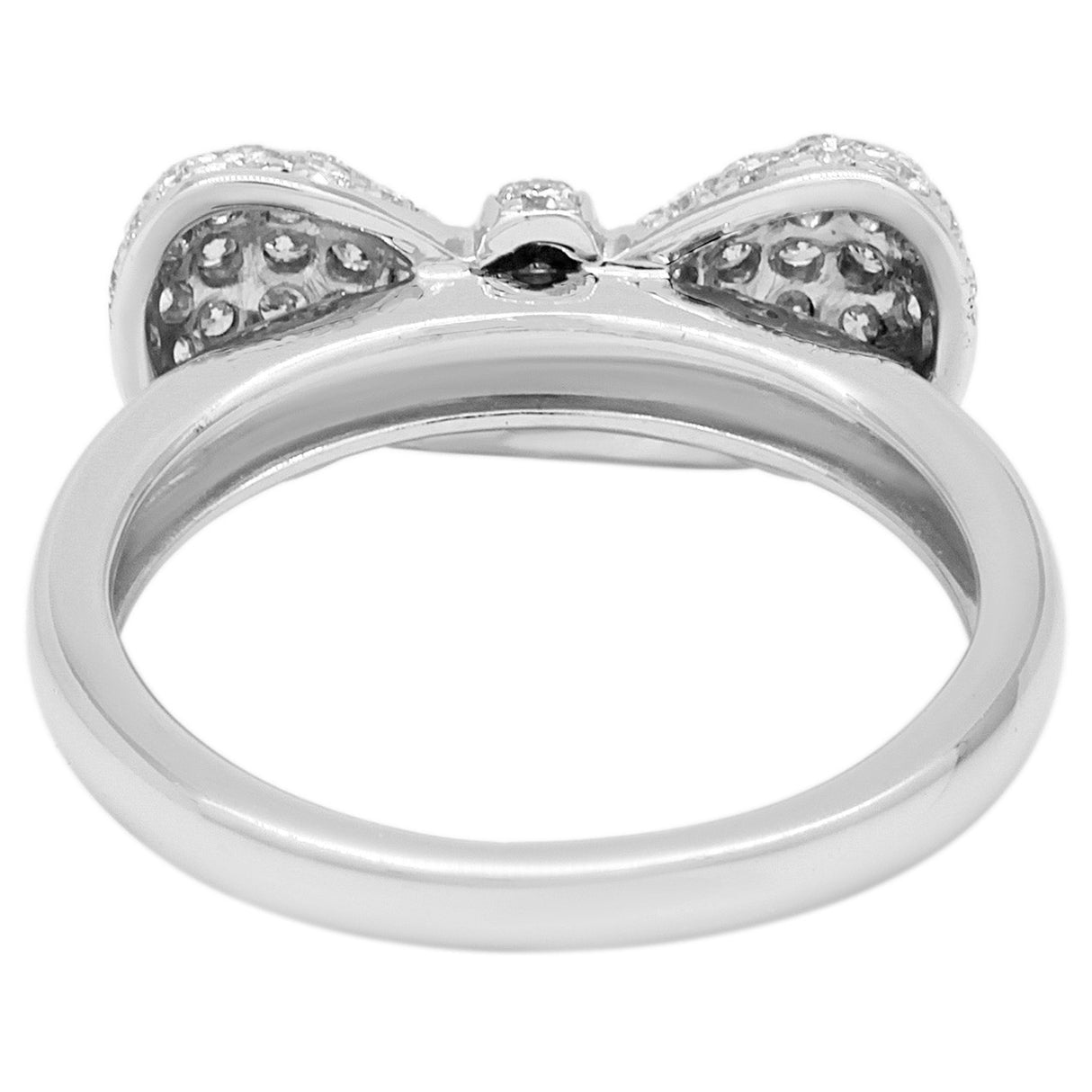 18K White Gold 1.32 Carat Diamond Bow Ring Fine Jewellery Modaselle