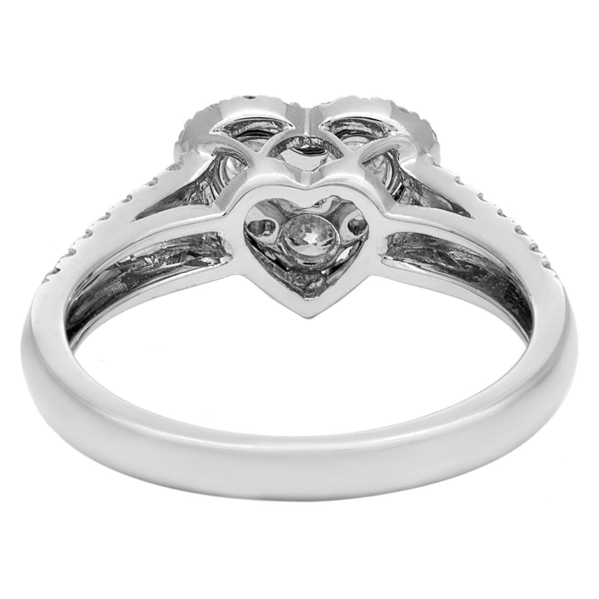 18K White Gold Diamond Heart Ring Fine Jewellery Modaselle