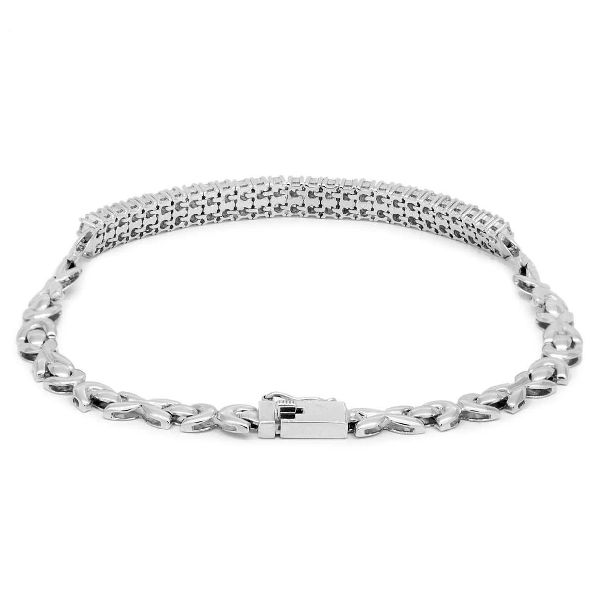 18K White Gold 1.58 Carat Diamond Bracelet Fine Jewellery Modaselle