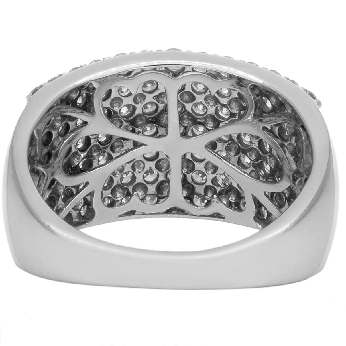 18K White Gold 1.46 Carat Pave Diamond Ring Fine Jewellery Modaselle