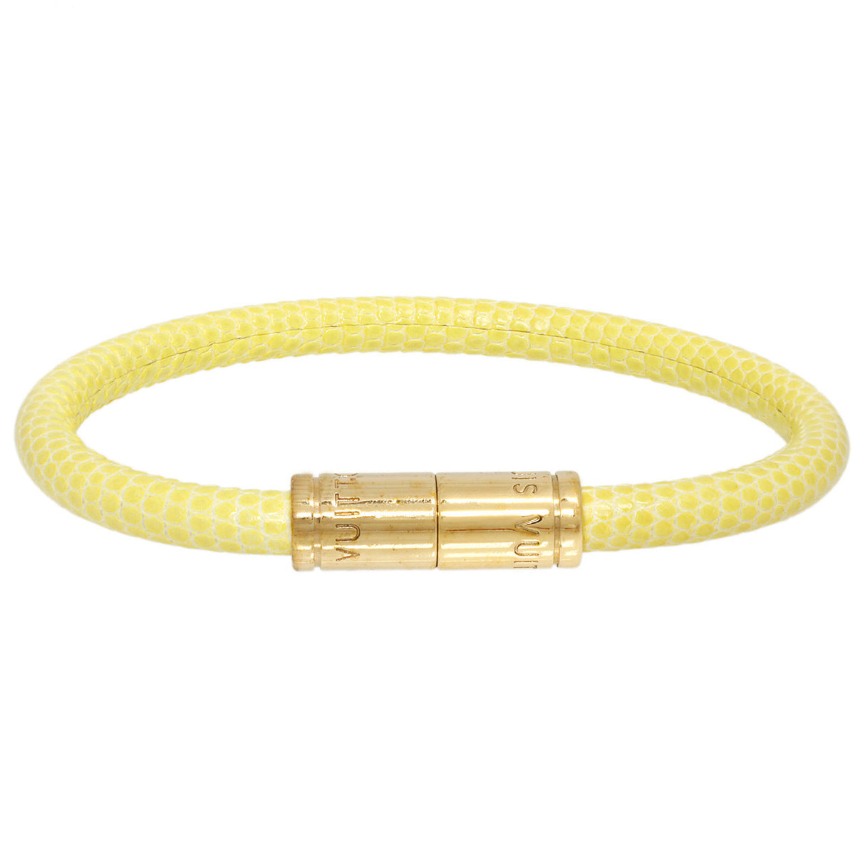 Louis Vuitton Yellow Lizard Keep It Bracelet Designer Jewellery Louis Vuitton