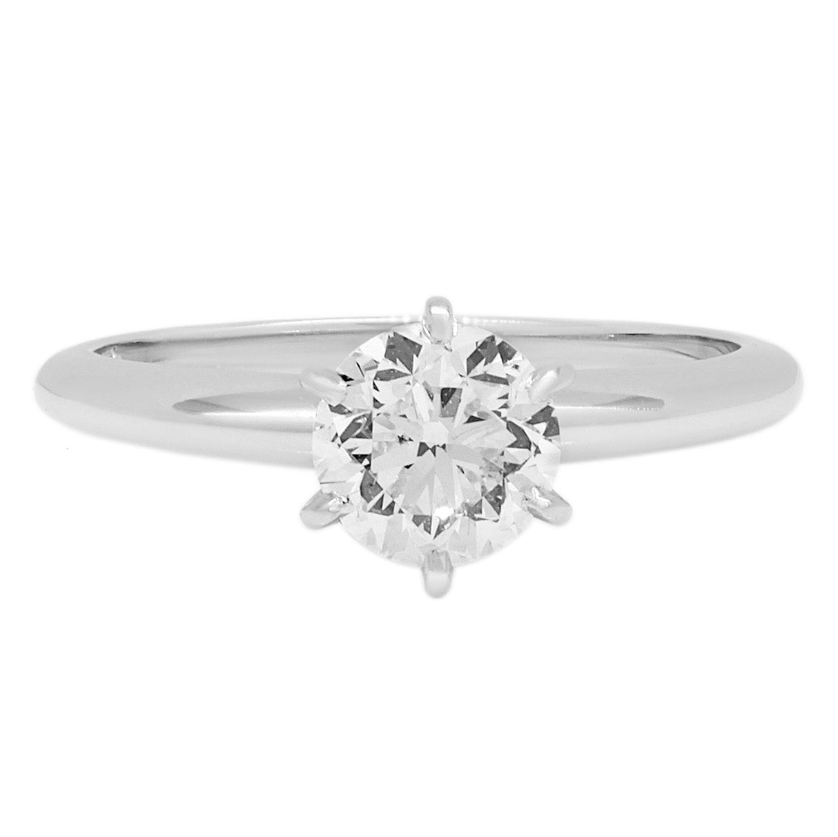 14K White Gold 1.00 Carat Diamond Solitaire Ring Fine Jewellery Modaselle