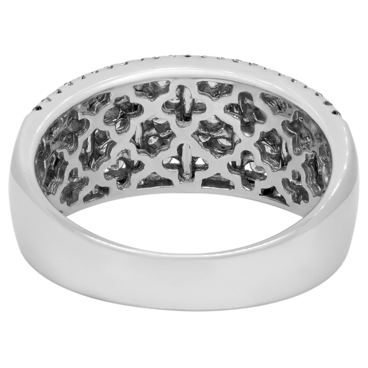 18K White Gold Framed Black Diamond Ring Fine Jewellery Modaselle