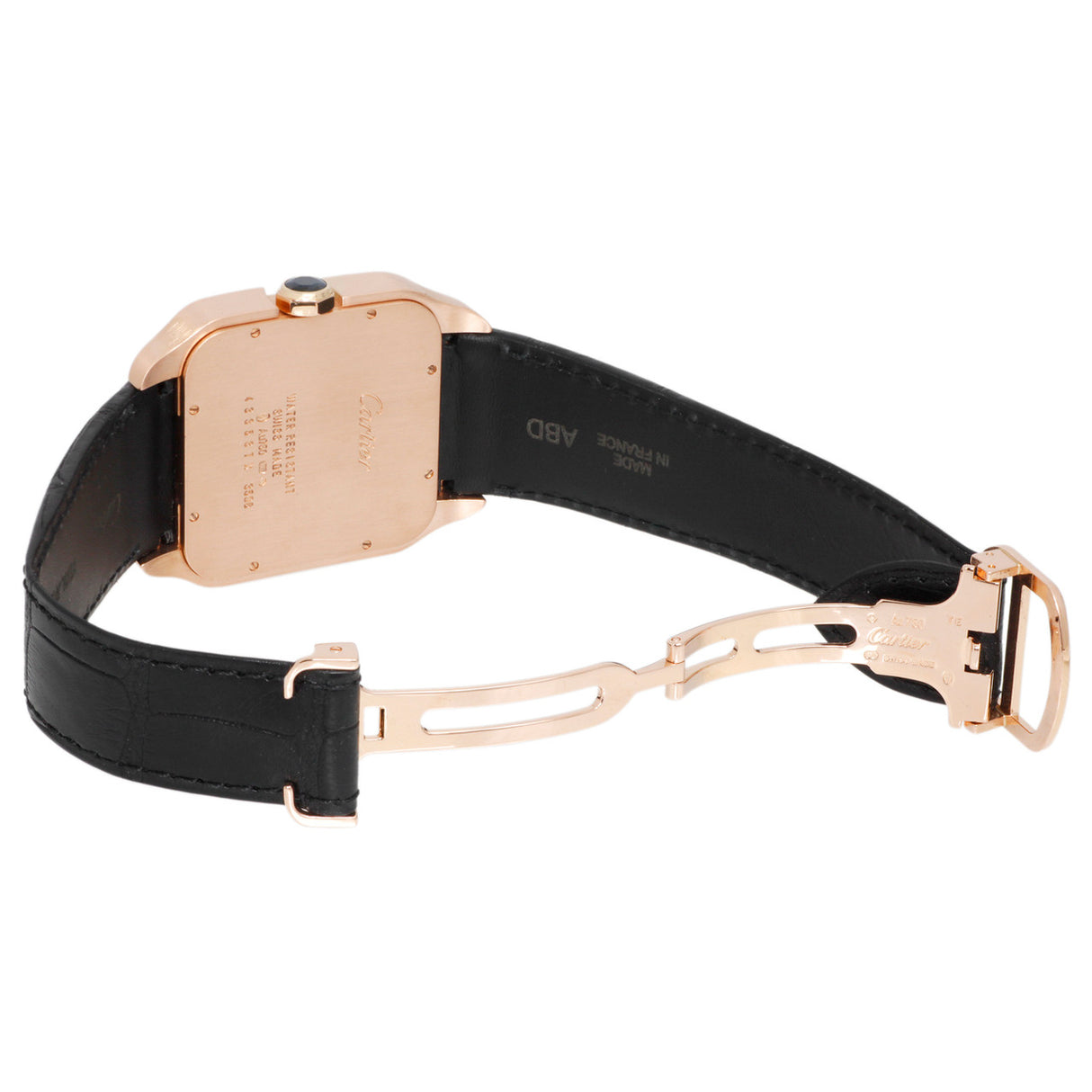 Cartier 18K Rose Gold Santos Dumont Power Reserve W2020067 Watches Cartier