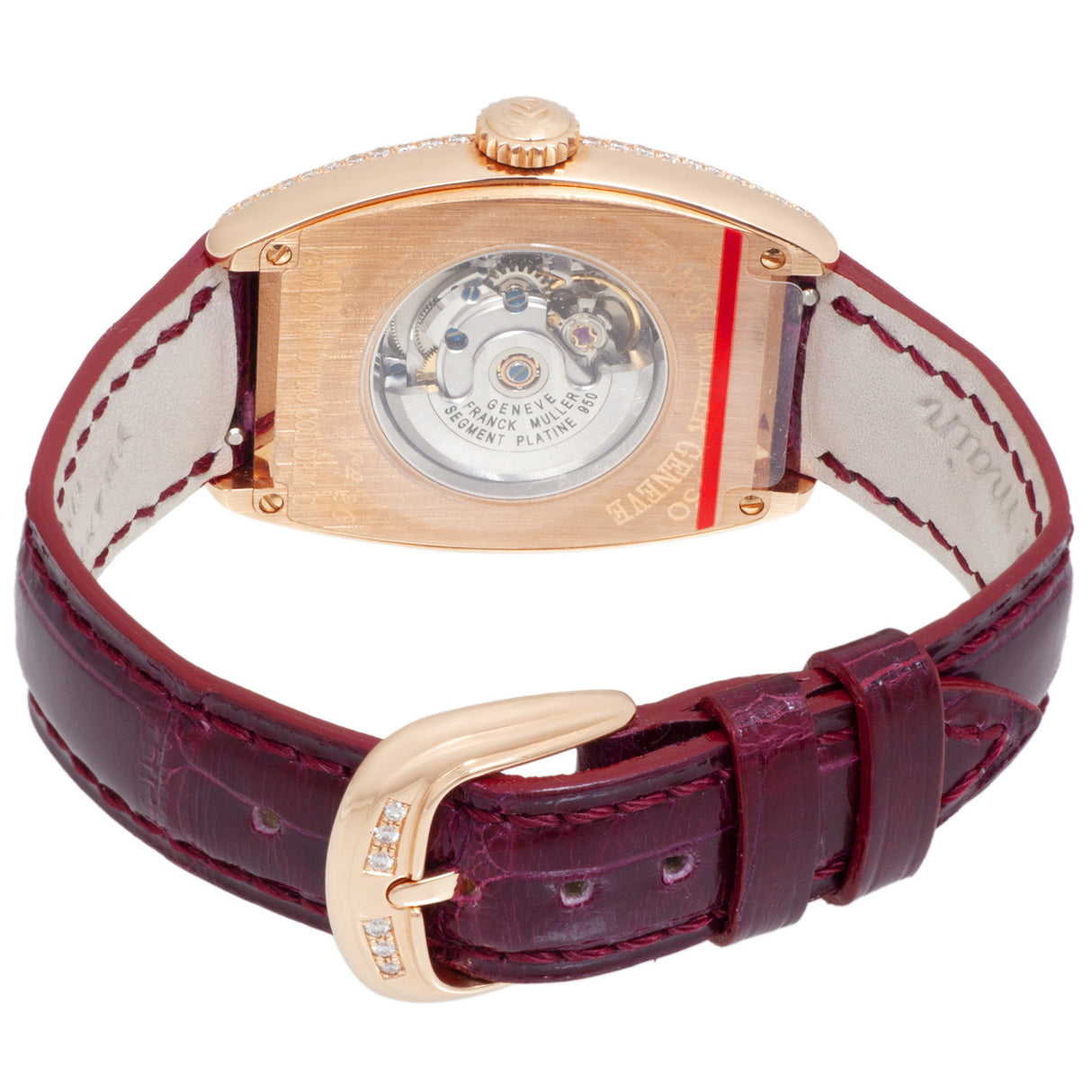 Franck Muller 18K Rose Gold & Diamond Cintree Curvex 7500 SC AT DT FO COL DRM D Watches Franck Muller