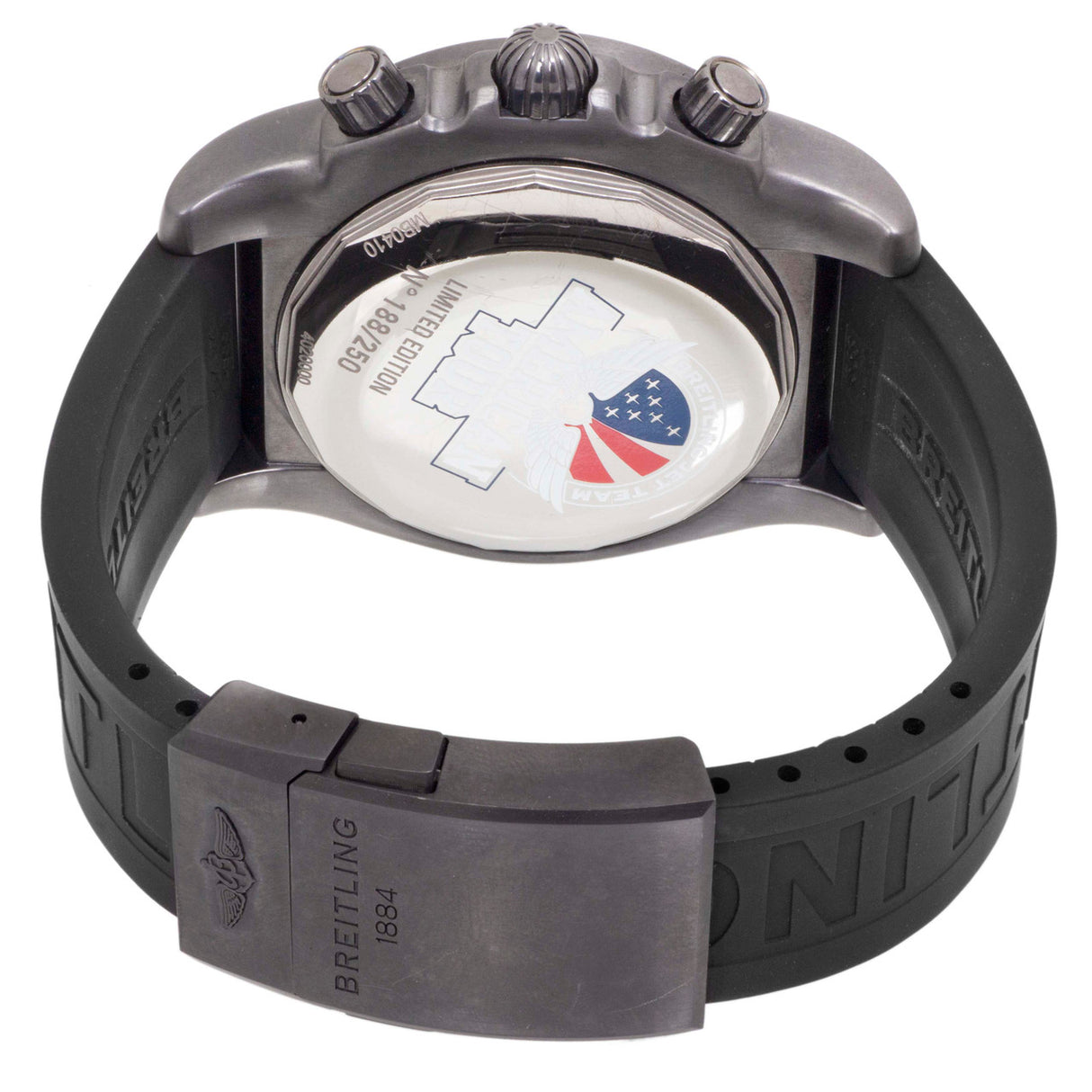 Breitling PVD Chronomat GMT Jet Team American Tour MB0410 Watches Breitling