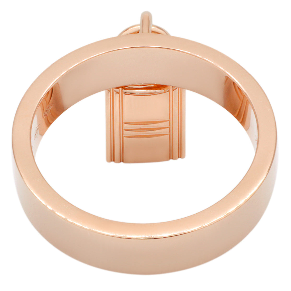 Hermes 18K Rose Gold Medium Clochette Ring Designer Jewellery Hermes