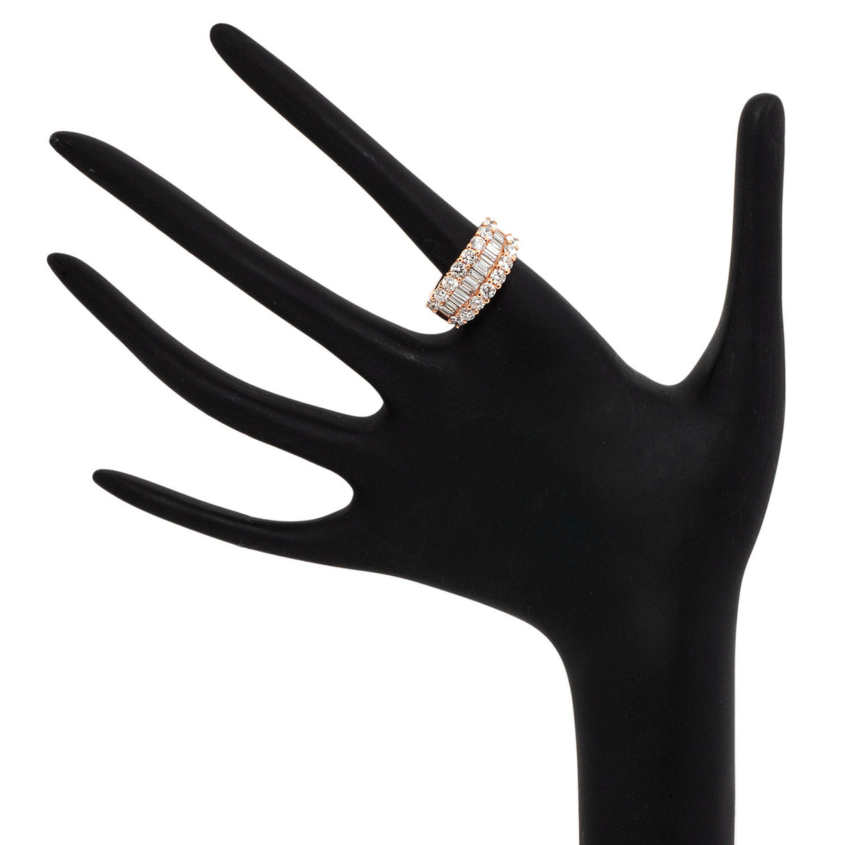 18K Rose Gold 2.72 Carat Diamond Ring Fine Jewellery Modaselle