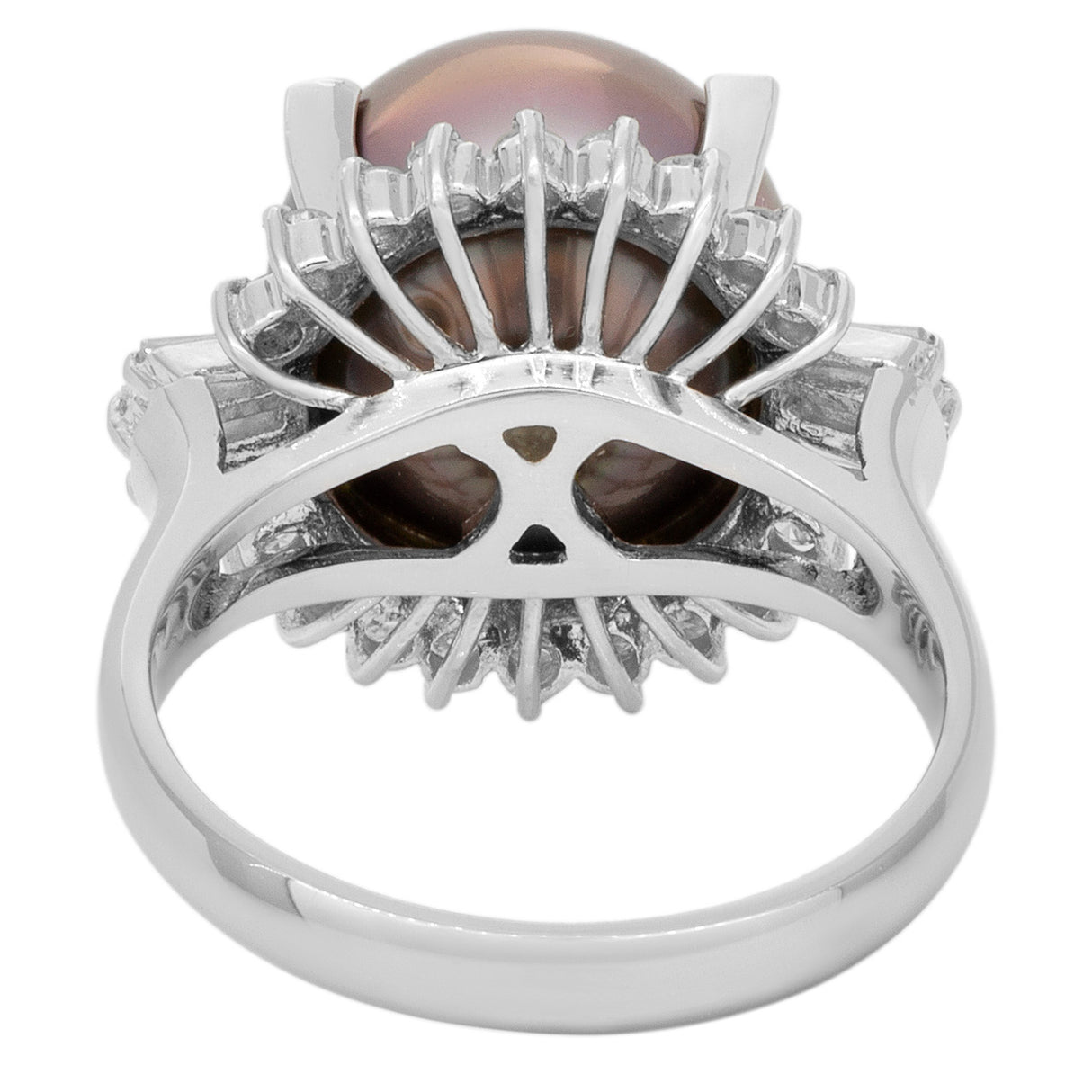 Platinum South Sea Pearl & Diamond Ring Fine Jewellery Modaselle