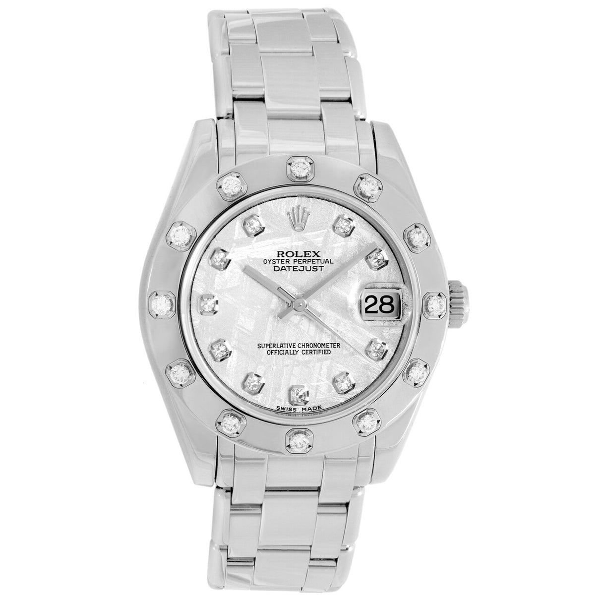 Rolex 18K White Gold Diamond Pearlmaster 34 81319 Watches Rolex