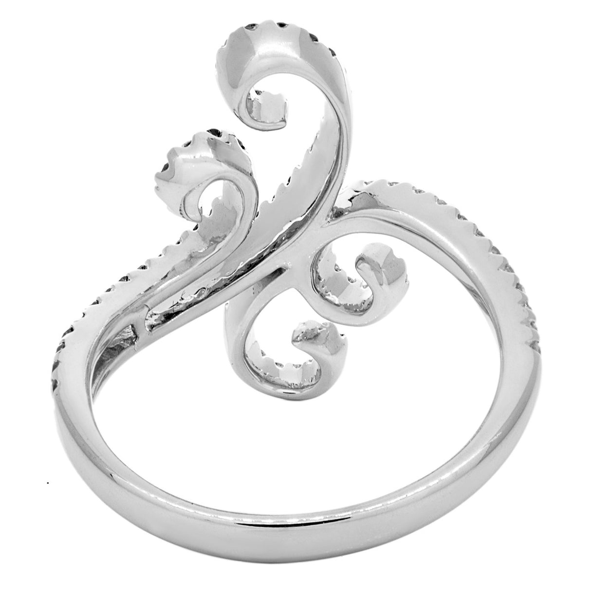 18K White Gold Black & White Diamond Ring Fine Jewellery Modaselle