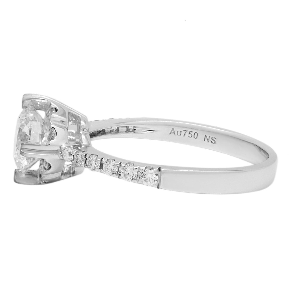 18K White Gold 1.01 Carat Diamond Ring Fine Jewellery Modaselle