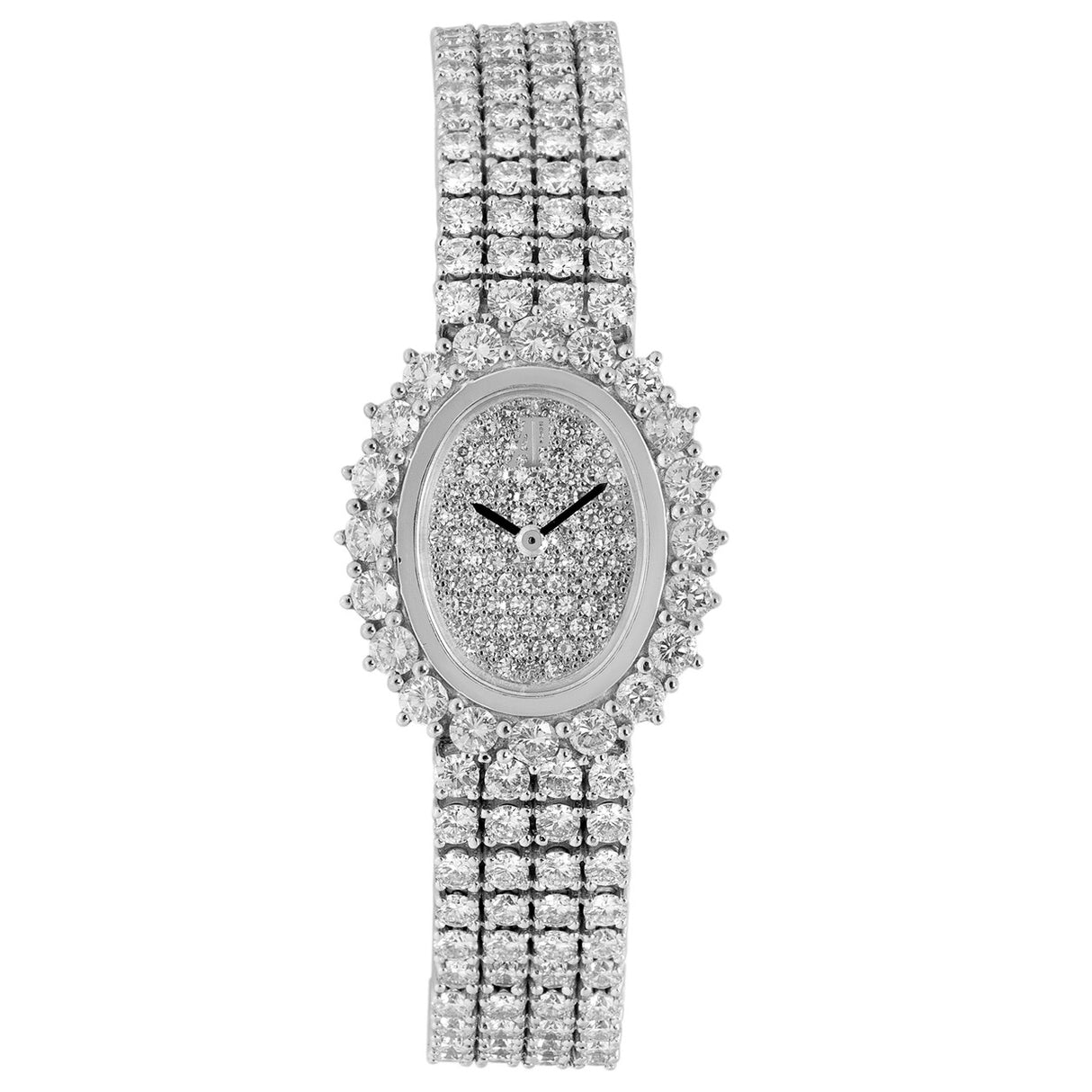 Audemars Piguet 18K White Gold Diamond Vintage Ladies Watch Watches Audemars Piguet