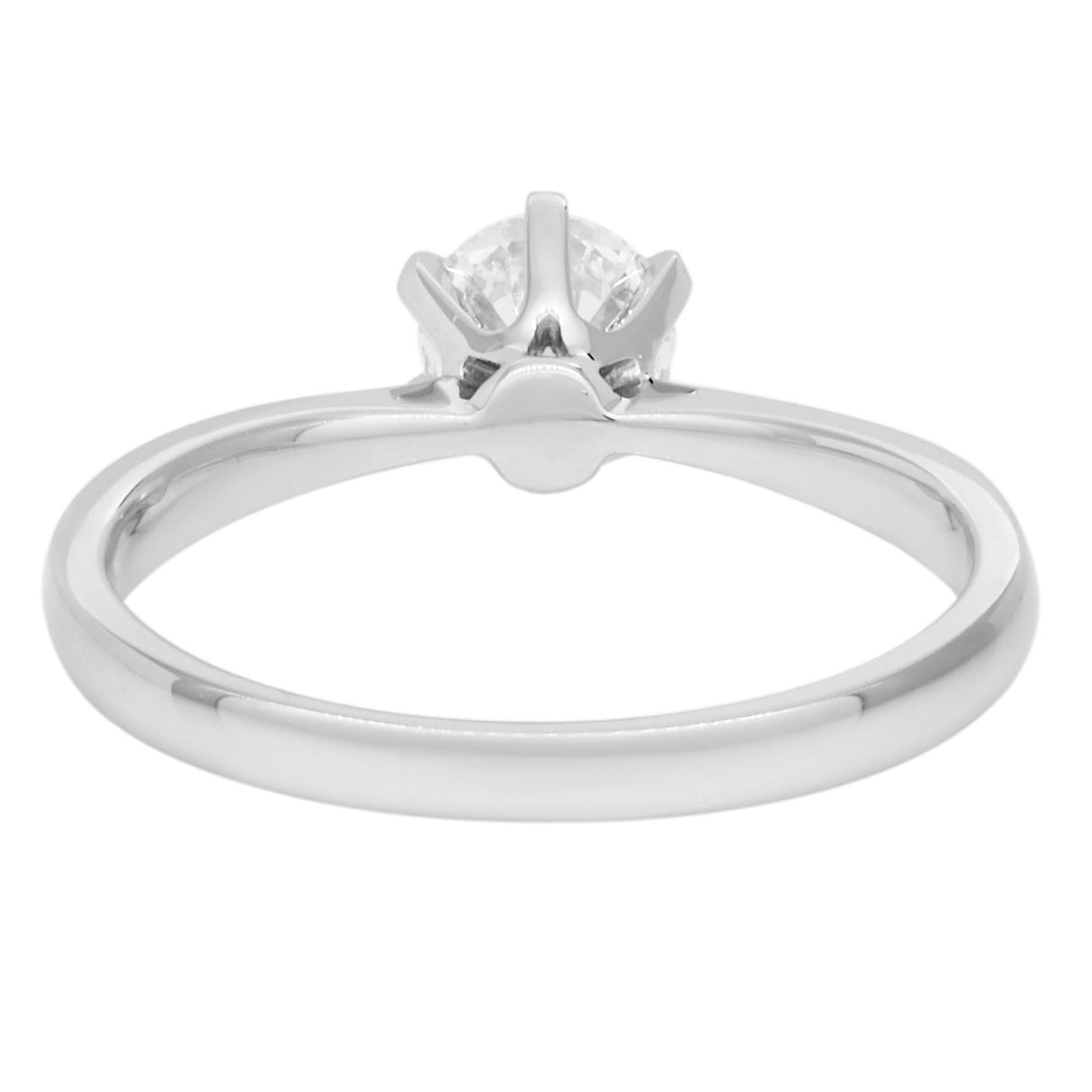 18K White Gold 0.50 Carat Diamond Solitaire Ring Fine Jewellery Modaselle