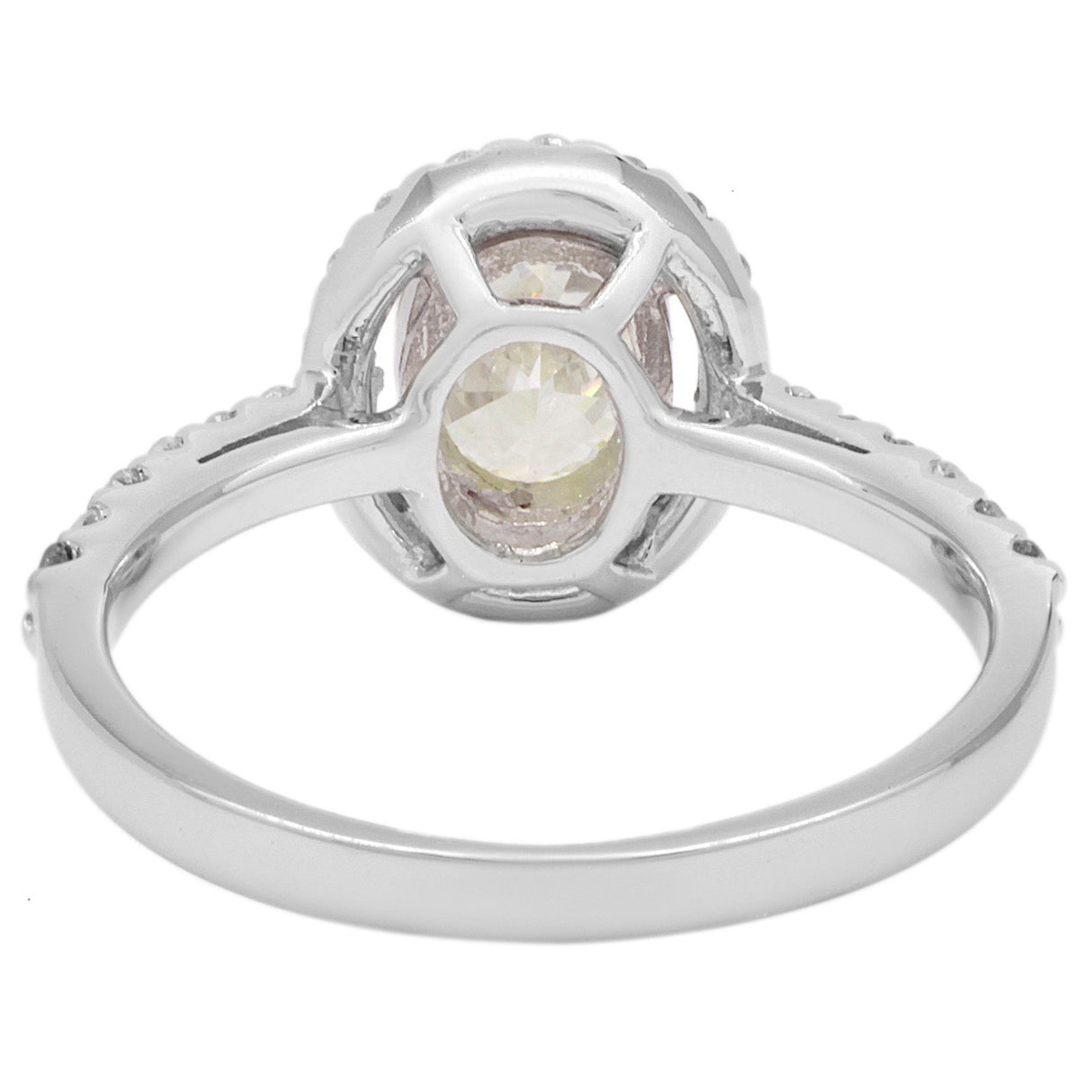 18K White Gold 1.05 Carat Oval Diamond Ring Fine Jewellery Modaselle