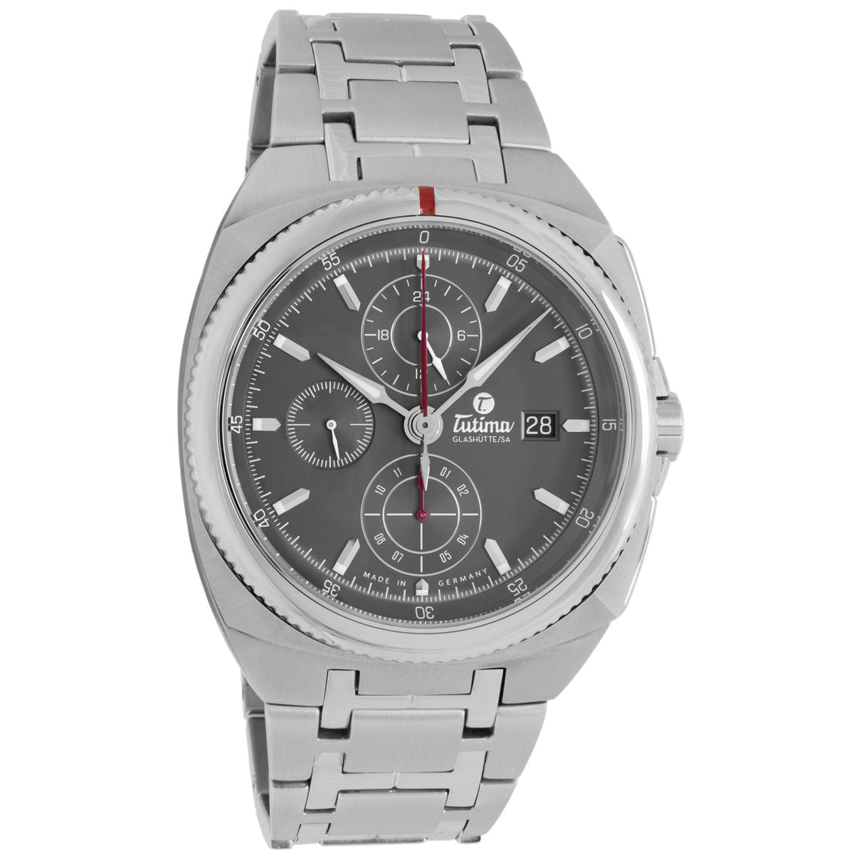 Tutima Stainless Steel Saxon One Chronograph 6420-01 Watches Tutima