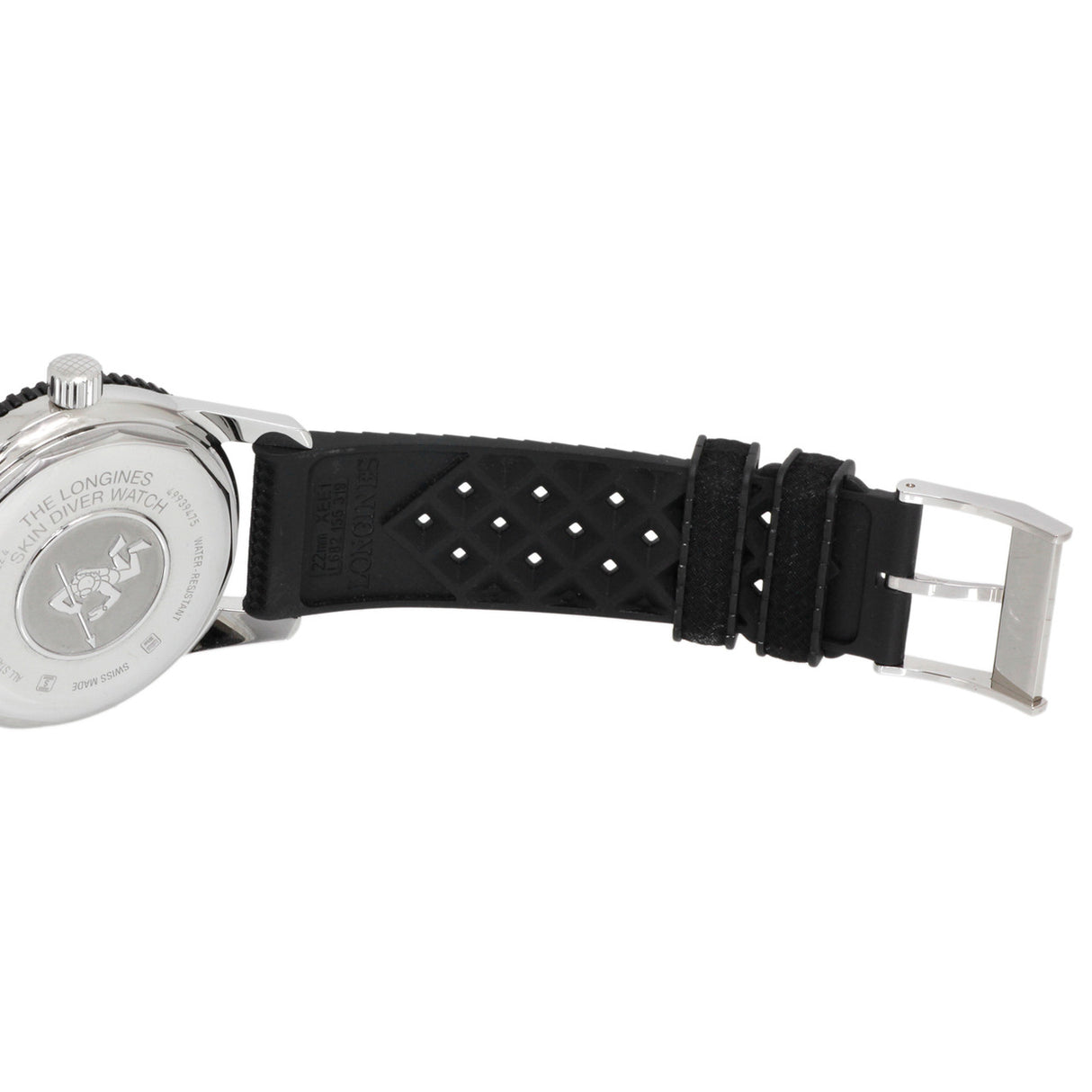 Longines Stainless Steel Heritage Skin Diver L2.822.4.56.9 Watches Longines