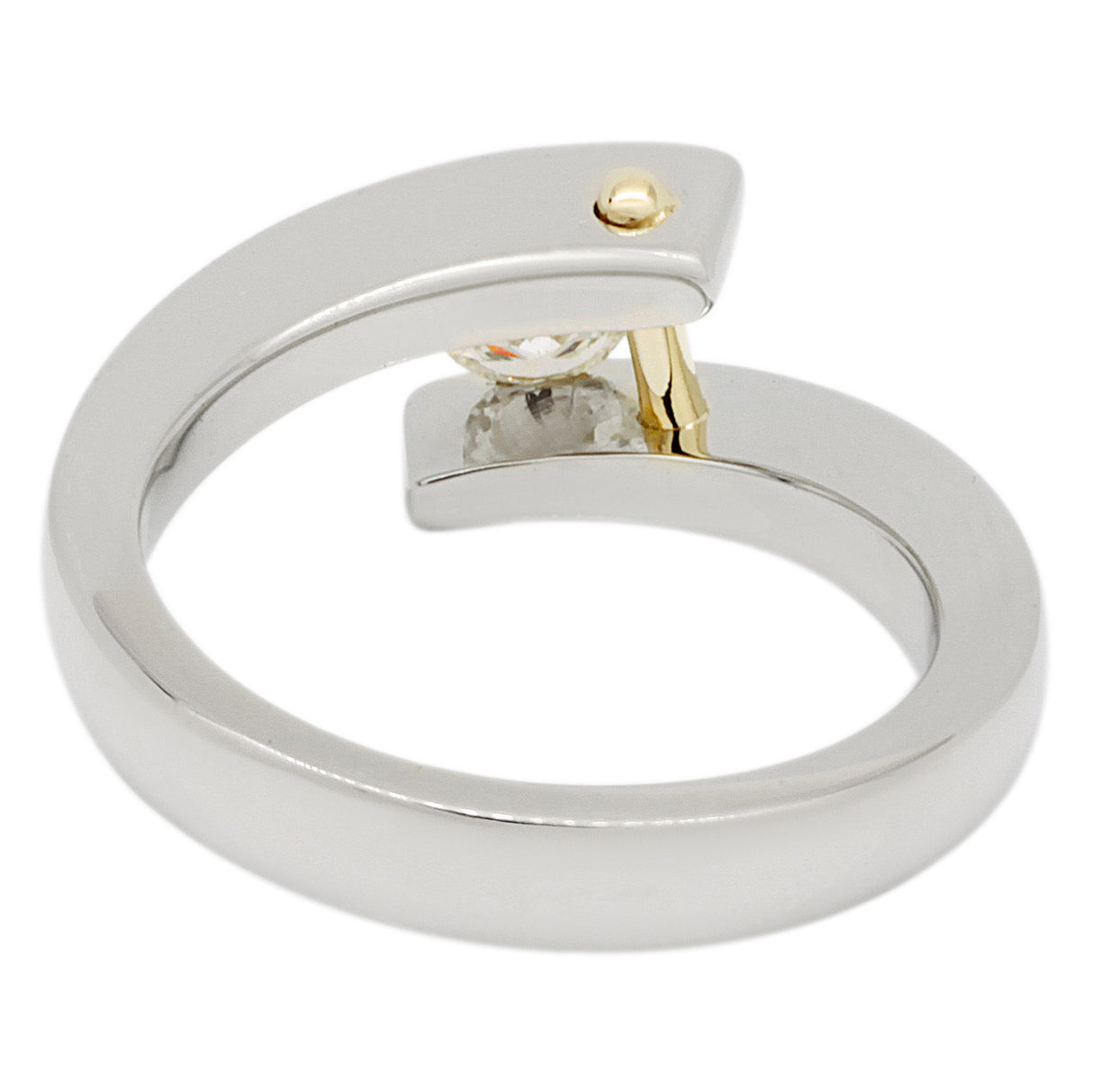 14K White Gold 0.25 Carat Diamond Solitaire Ring Fine Jewellery Modaselle