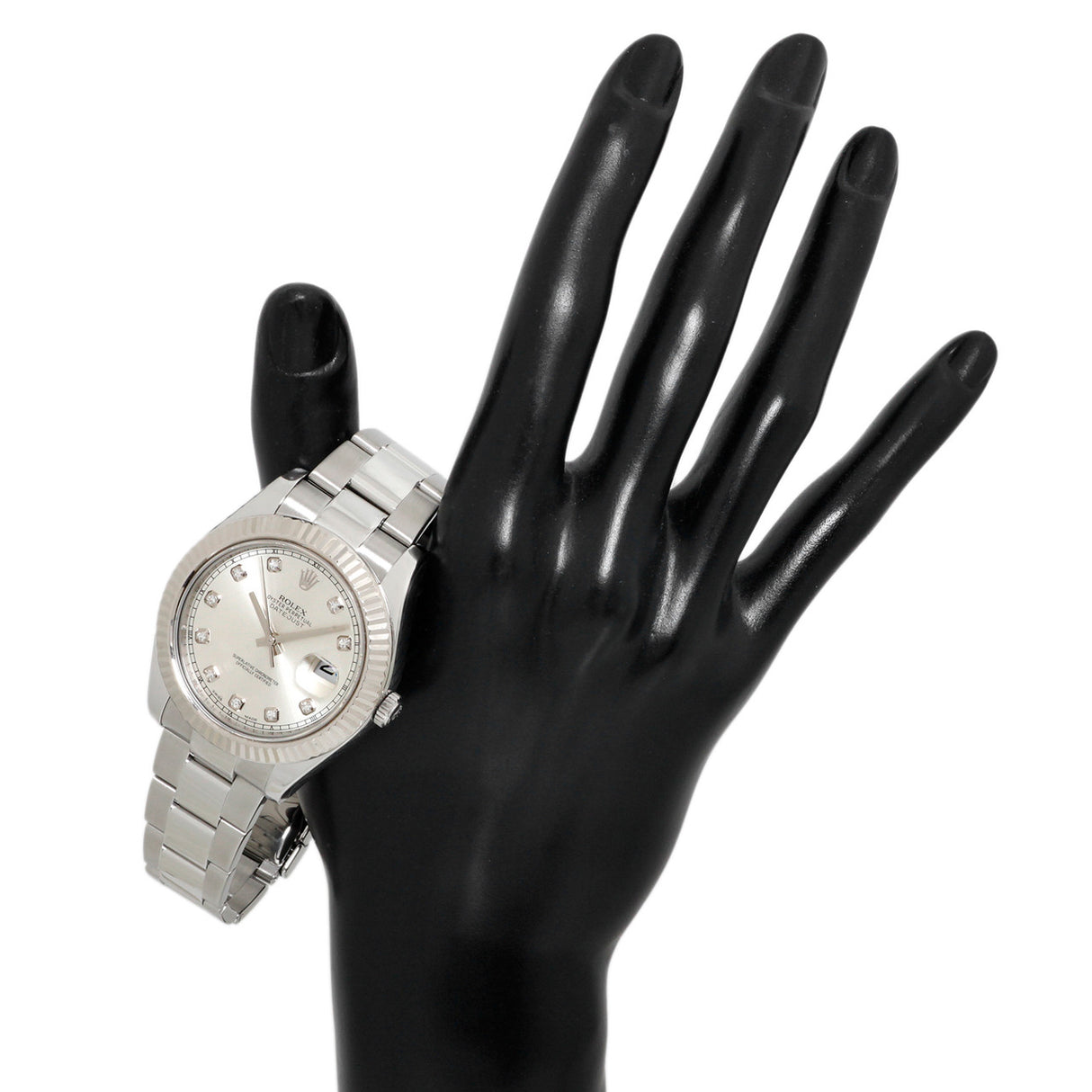 Rolex Stainless Steel 18K White Gold Datejust II 116334 Watches Rolex