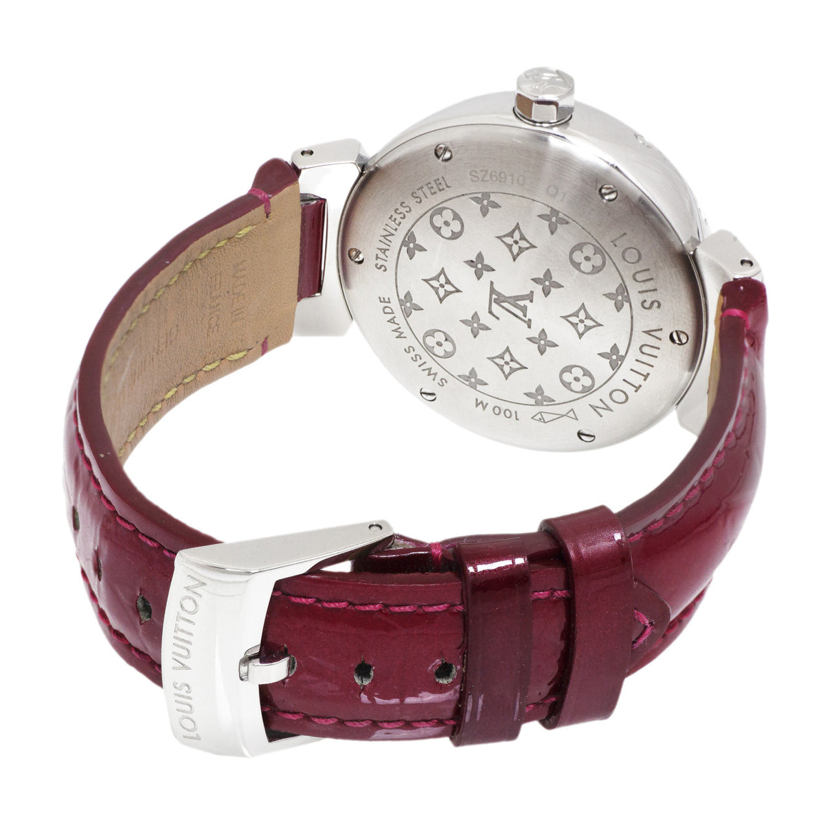 Louis Vuitton Stainless Steel & Diamond Tambour Attraction Ladies Watch Louis Vuitton