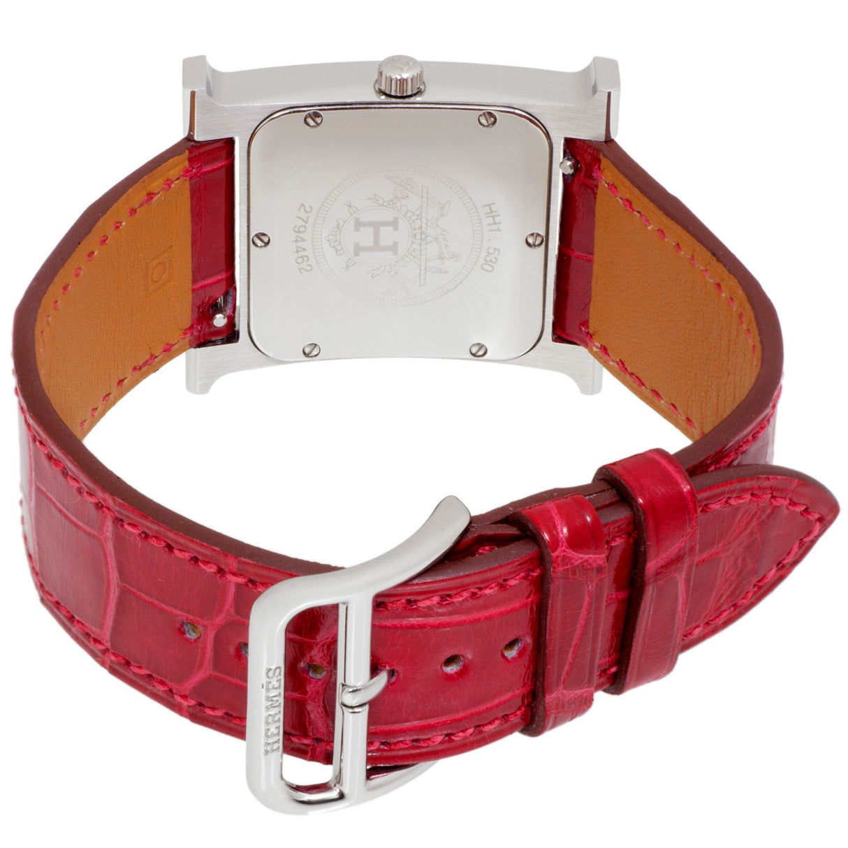 Hermes Stainless Steel & Diamond Heure H Quartz Watch HH1.530 Watches Hermes