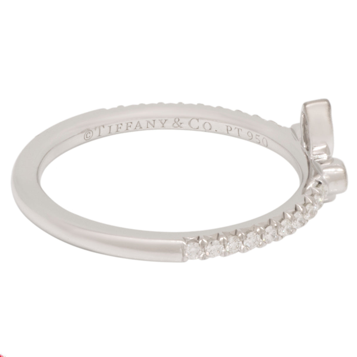 Tiffany & Co. Platinum Diamond Fleur de Lis Ring Designer Jewellery Tiffany and Co