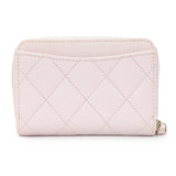 Chanel Light Pink Quilted Caviar Zip Coin Wallet Accessories Chanel