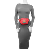 Gucci Hibiscus Red Calfskin Logo Belt Bag Handbags Gucci