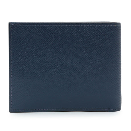 Hermes Bleu Indigo Epsom Citizen Twill Compact Wallet Accessories Hermes