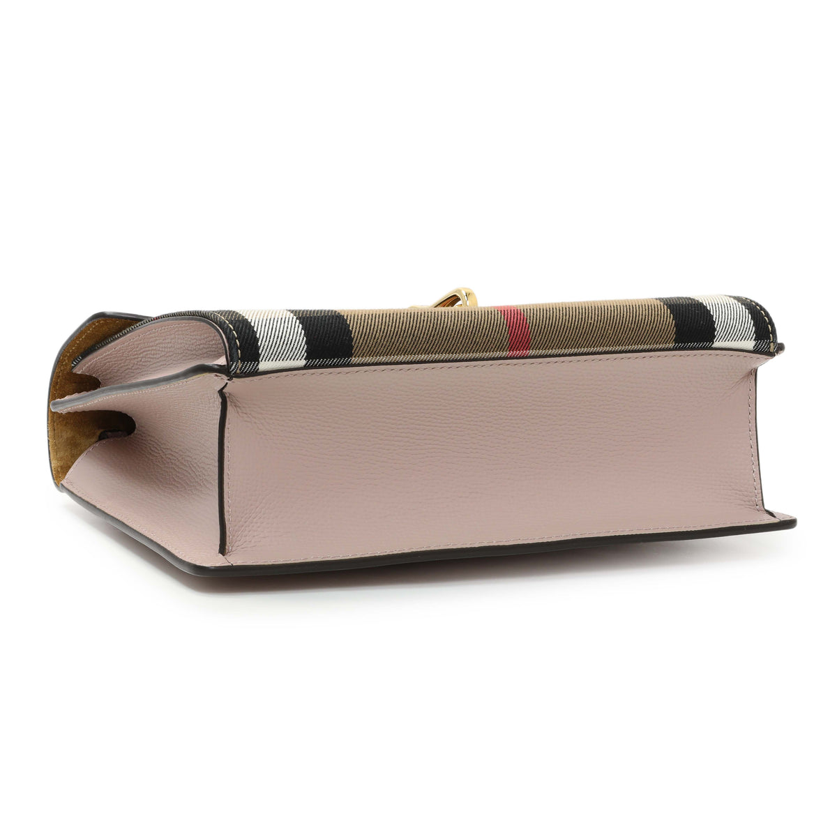 Burberry Derby Calfskin House Check Small Macken Crossbody Handbags Burberry