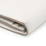 Hermes White Epsom Bearn Gusset Wallet Accessories Hermes