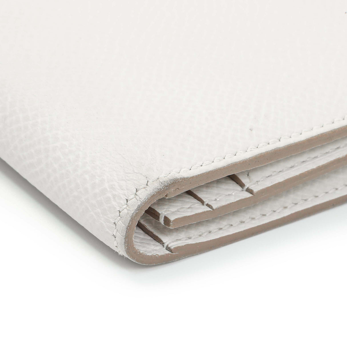 Hermes White Epsom Bearn Gusset Wallet Accessories Hermes