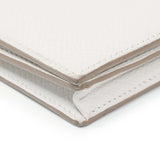 Hermes White Epsom Bearn Gusset Wallet Accessories Hermes