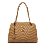 Louis Vuitton Noisette Calfskin New Wave Chain Tote