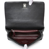 Chanel Black Caviar Lizard Embossed Quilted Small Coco Handle Flap Handbags Chanel