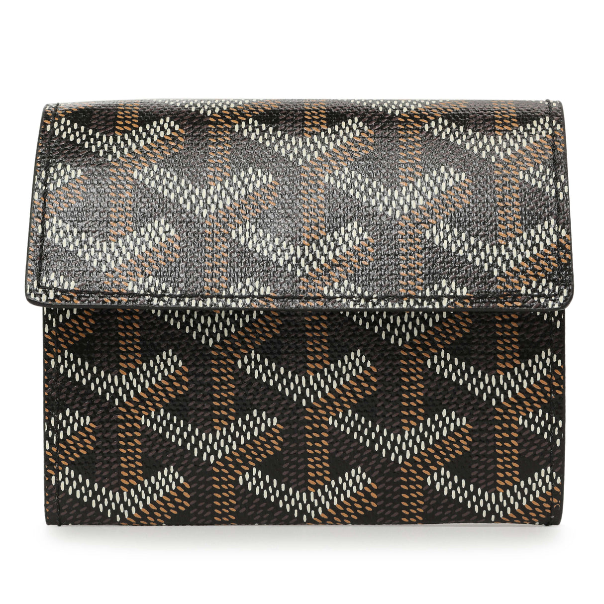 Goyard Black Goyardine Marigny Coin Purse Wallet