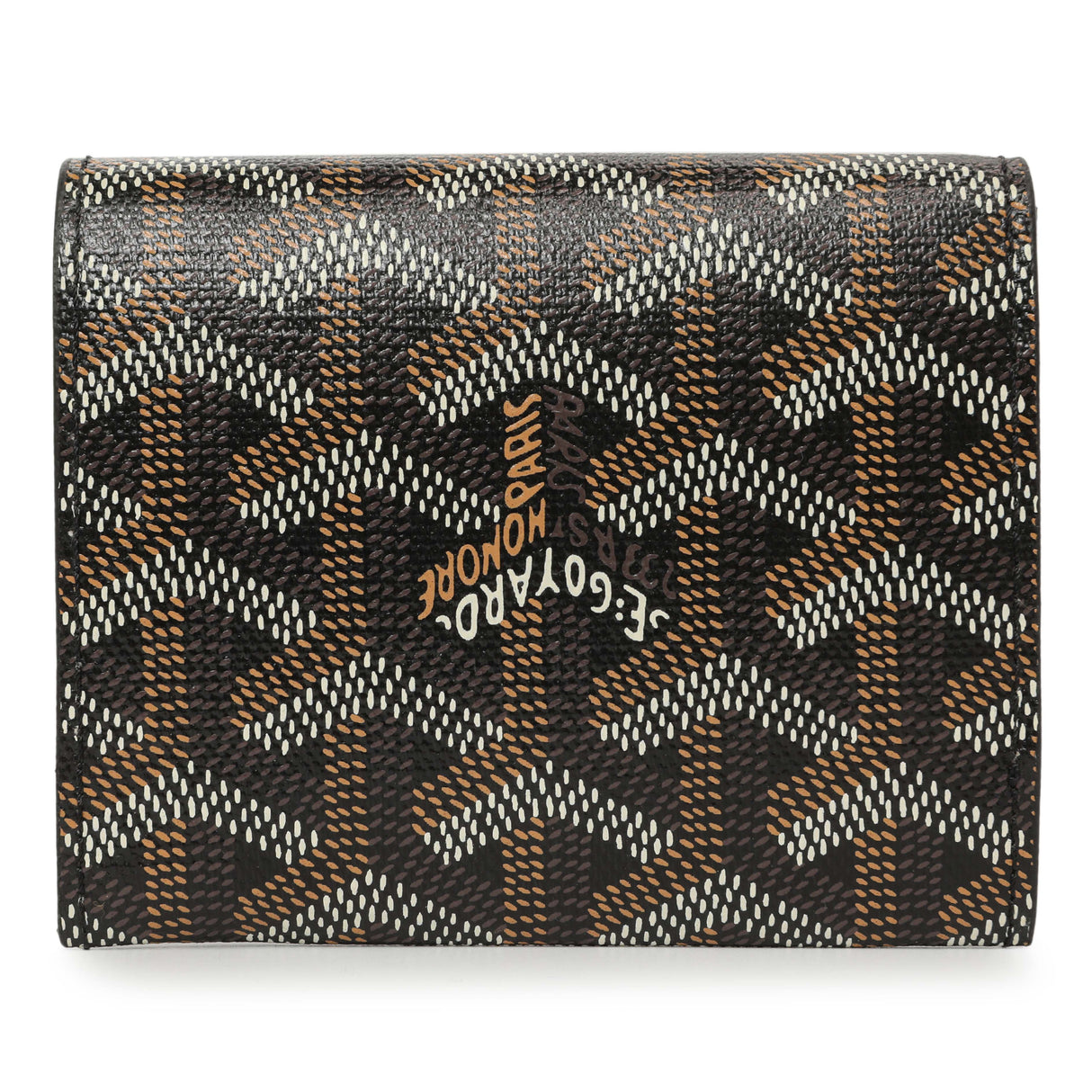 Goyard Black Goyardine Marigny Coin Purse Wallet