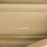 Burberry Camel Grainy Calfskin Medium Title Bag