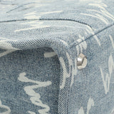 Balenciaga Small Hardware Scribble Printed Denim Tote Bag
