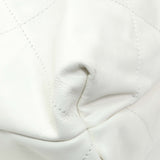 Chanel White Shiny Calfskin Large Chanel 22 Handbags Chanel