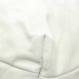 Chanel White Shiny Calfskin Large Chanel 22 Handbags Chanel