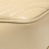Saint Laurent Dark Beige Calfskin Matelasse Monogram Lou Camera Bag