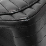 Chanel Black Lambskin Chevron Quilted Mini Square Flap Handbags Chanel