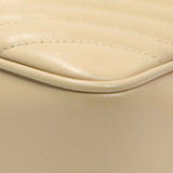 Saint Laurent Dark Beige Calfskin Matelasse Monogram Lou Camera Bag