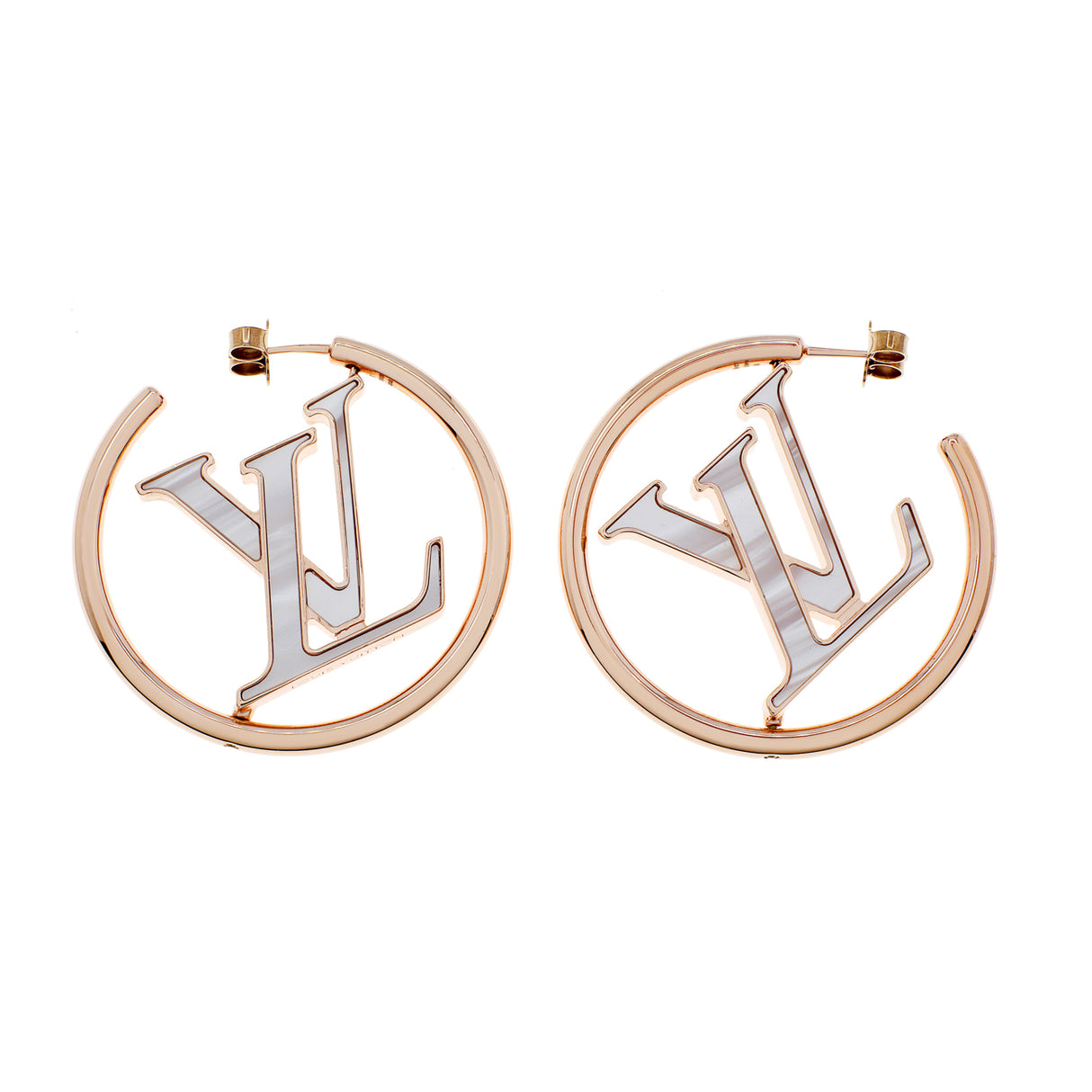 Louis Vuitton Rose Gold Mother of Pearl Stellar Earrings Designer Jewellery Louis Vuitton